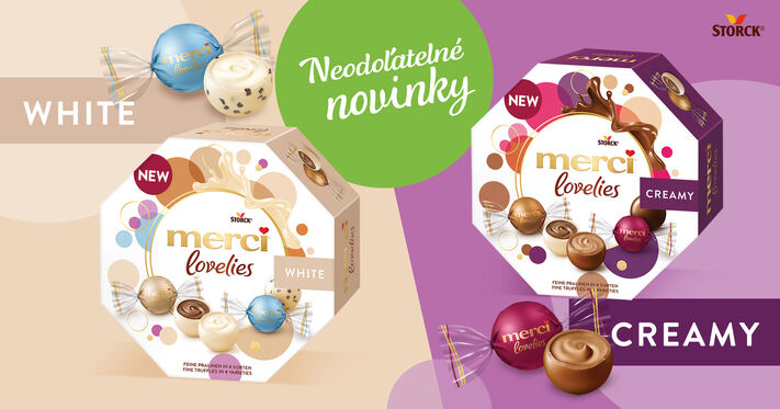 Prichádzajú neodolateľné novinky: merci lovelies White & Creamy